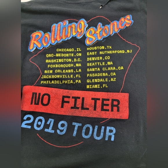 Rolling Stones Fringe Concert Tee Upcycled - Picture 8 of 9